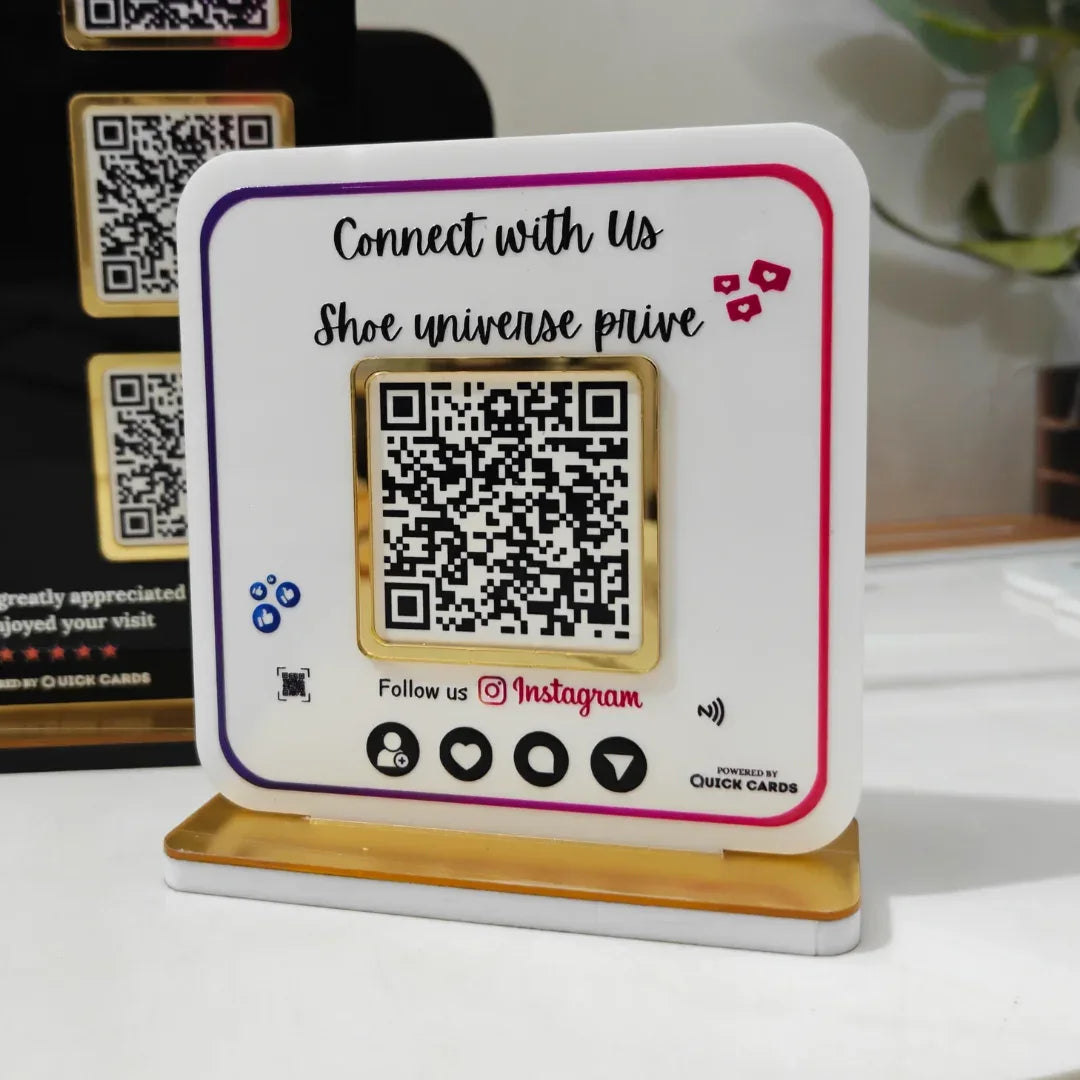 1 QR Payment Stand / Google Review / Instagram - Quick Cards