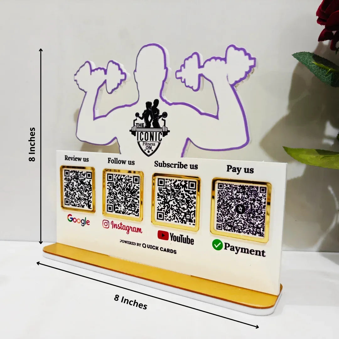 4 QR Standee Gym Special - Quick Cards
