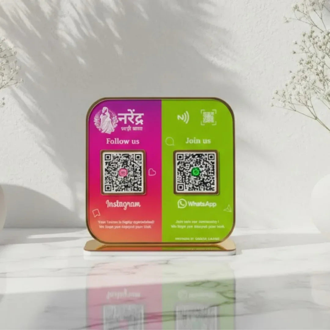 2 QR Standee Platforms Colors - Quick Cards