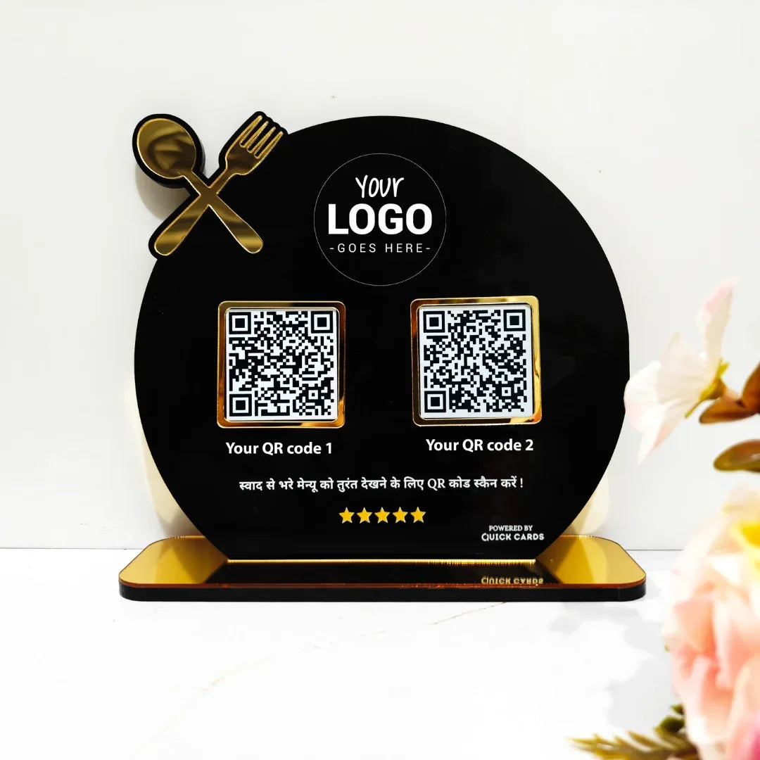2 QR premium Standee Restaurant Special - Quick Cards