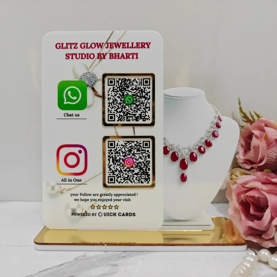 jewelry 2 QR Standee - Quick Cards