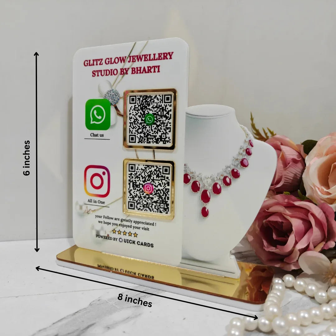 jewelry 2 QR Standee - Quick Cards