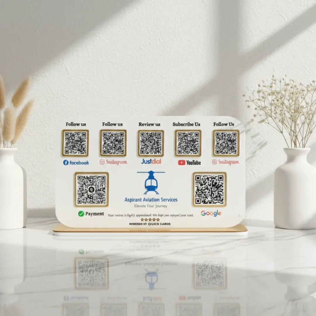 7 QR Standee - Quick Cards