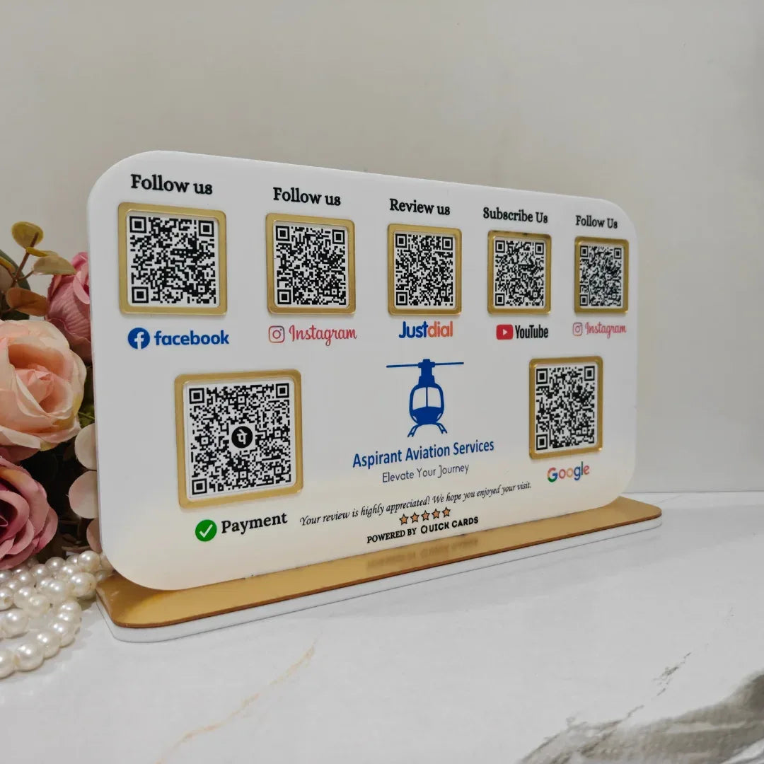7 QR Standee - Quick Cards