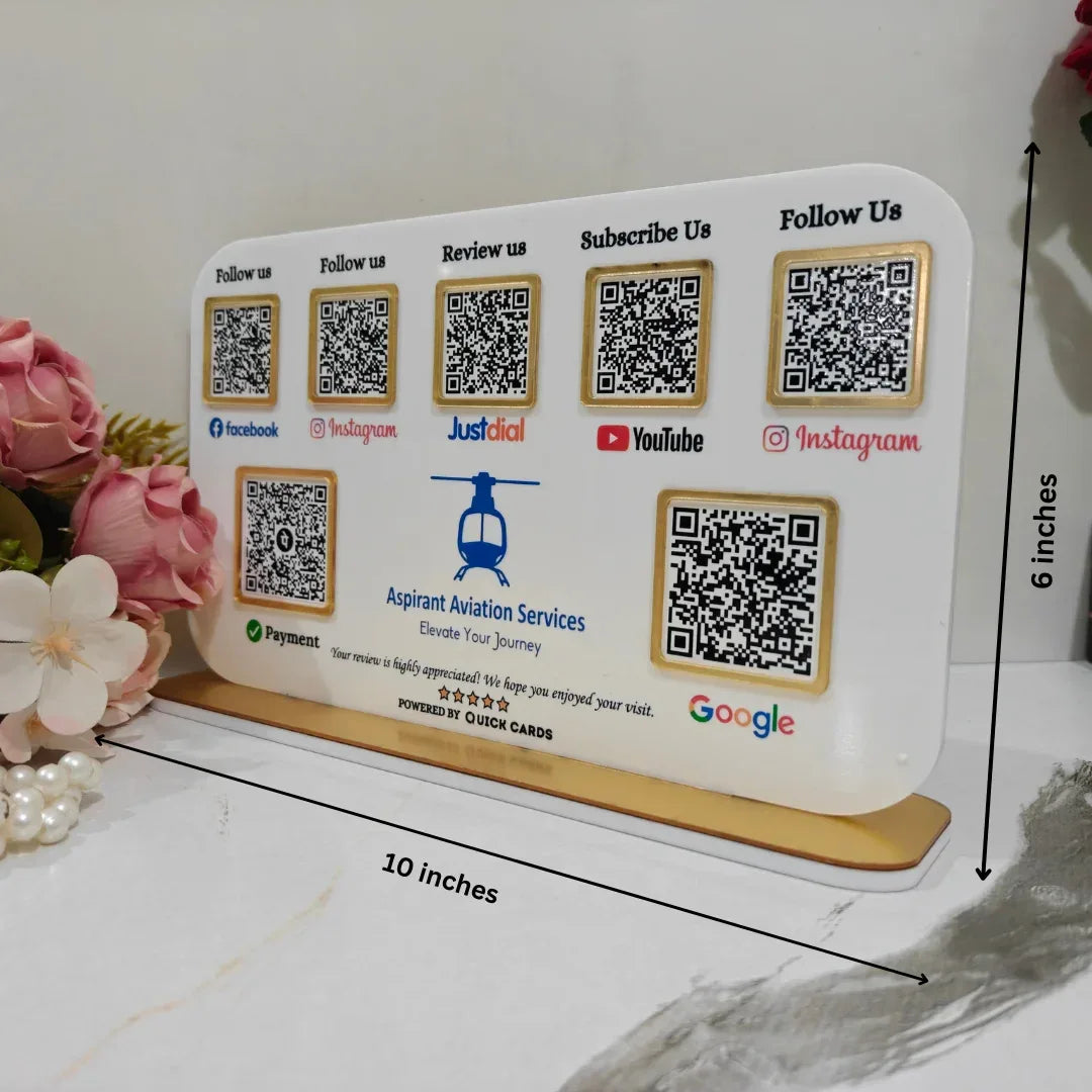 7 QR Standee - Quick Cards