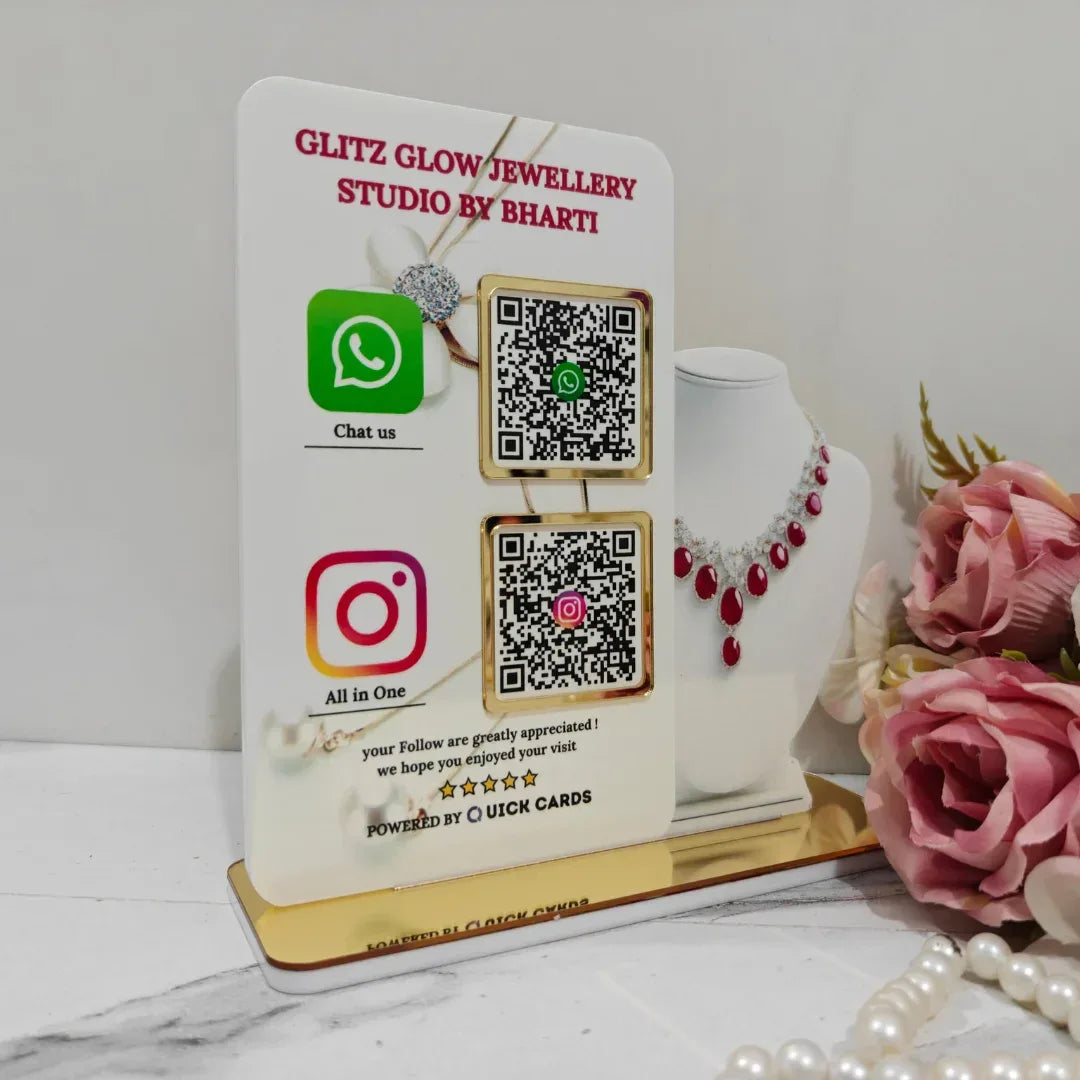 jewelry 2 QR Standee - Quick Cards
