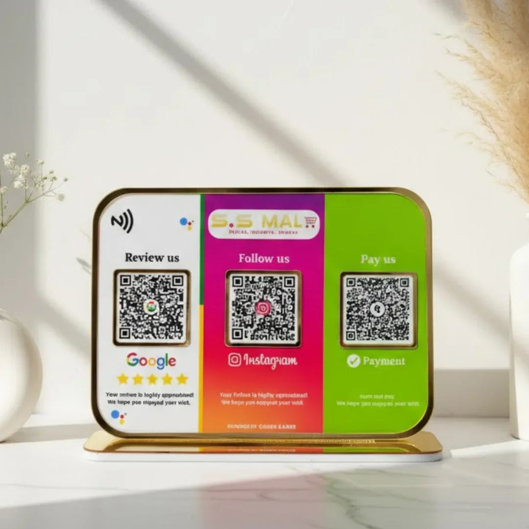 3 QR Standee Platform Colors - Quick Cards