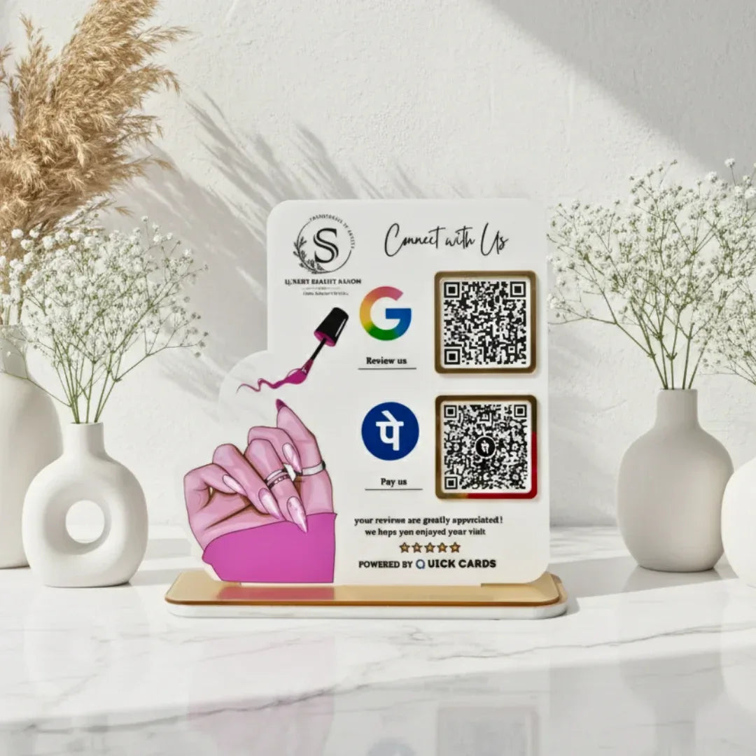 Nail Paint 2 QR Standee - Quick Cards