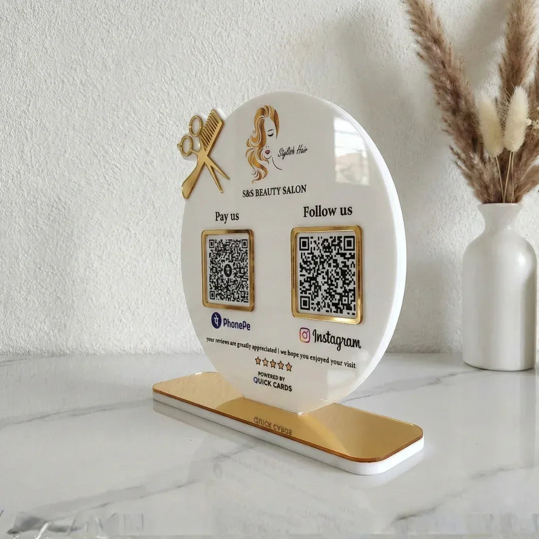 Saloon 2 QR Standee - Quick Cards