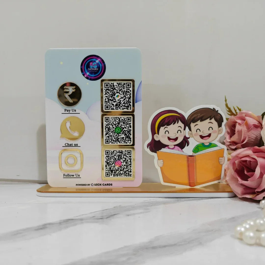 School 3 QR Standee - Quick Cards