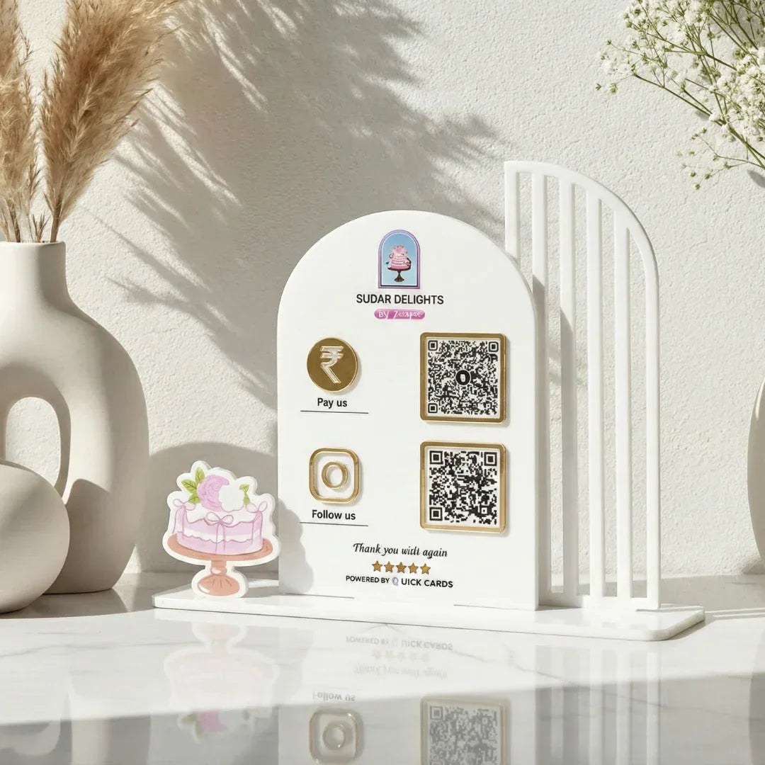 Cake 2 QR Standee - Quick Cards