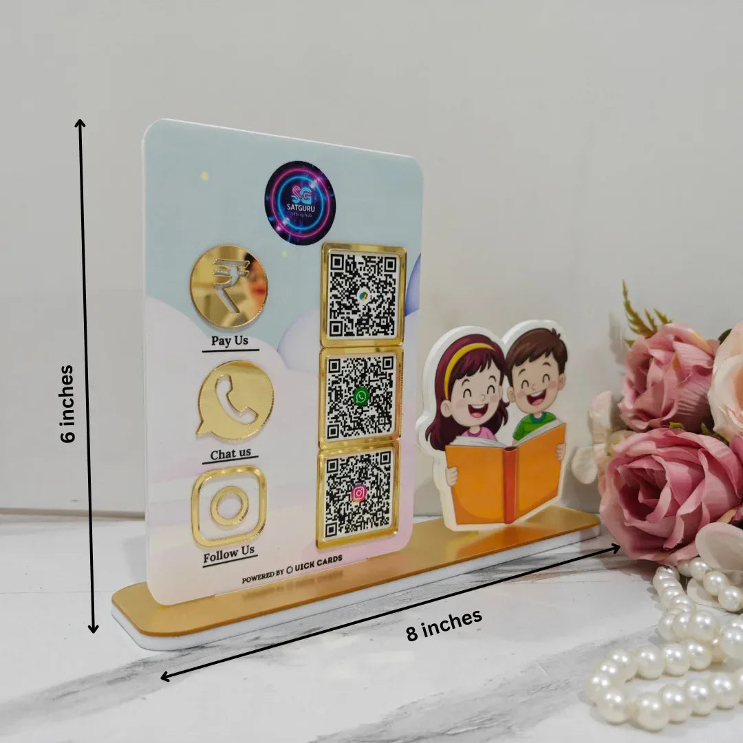 School 3 QR Standee - Quick Cards