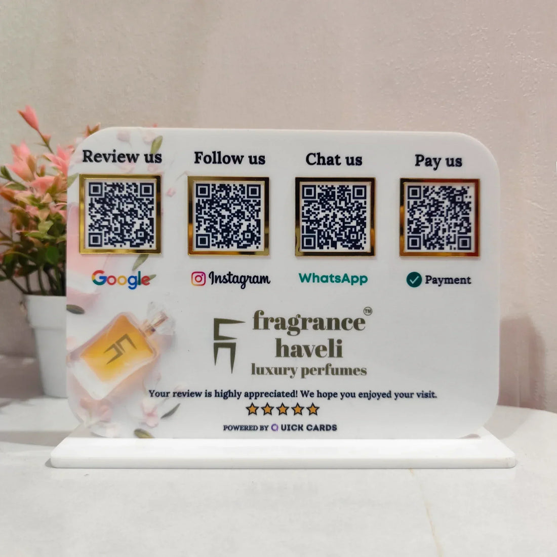 4 QR Smart Digital Standee - Quick Cards