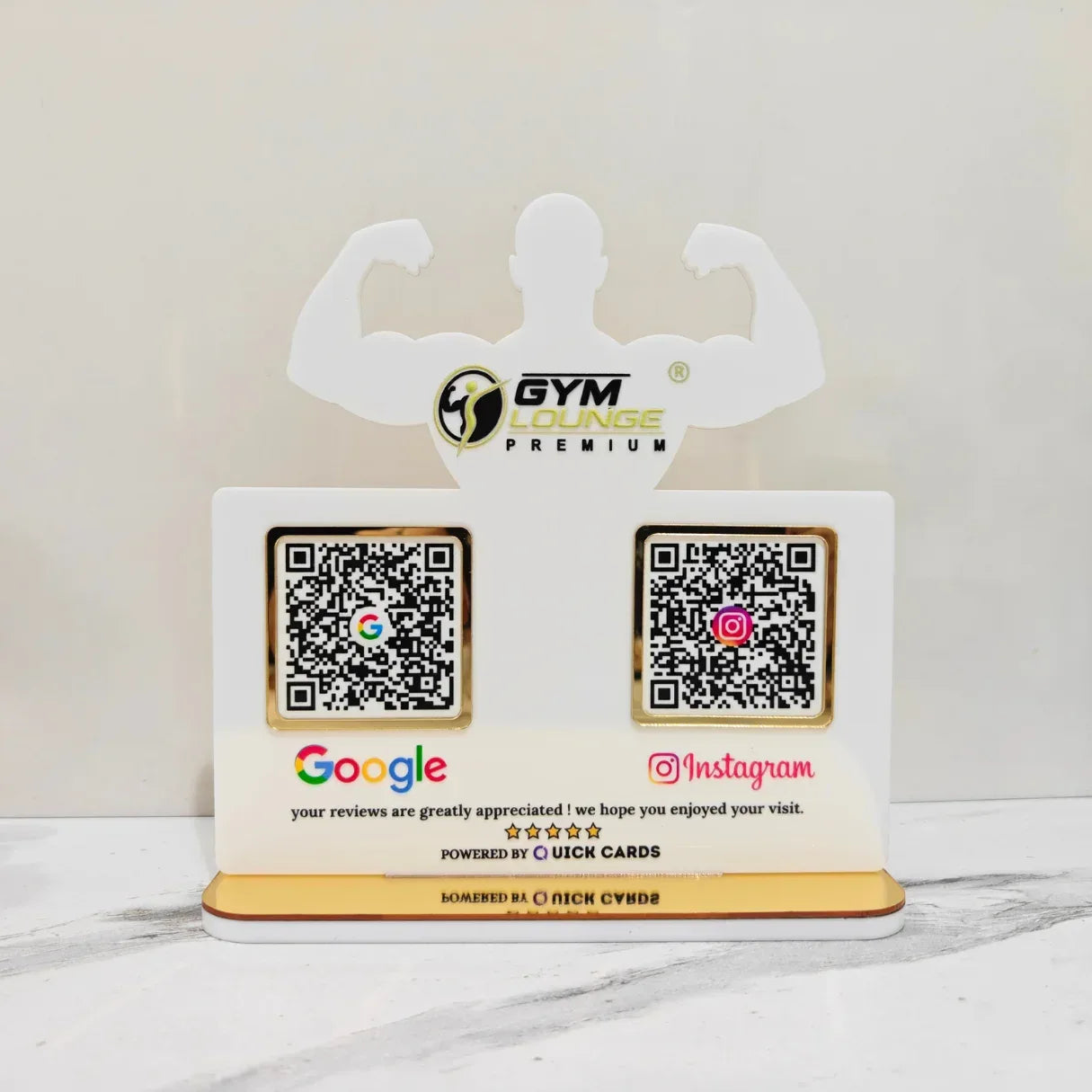 Gym 2 QR Standee - Quick Cards