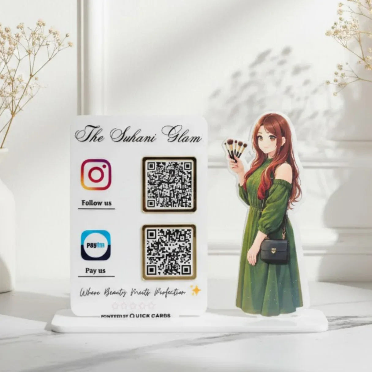 Makeup Studio 2 QR Standee - Quick Cards