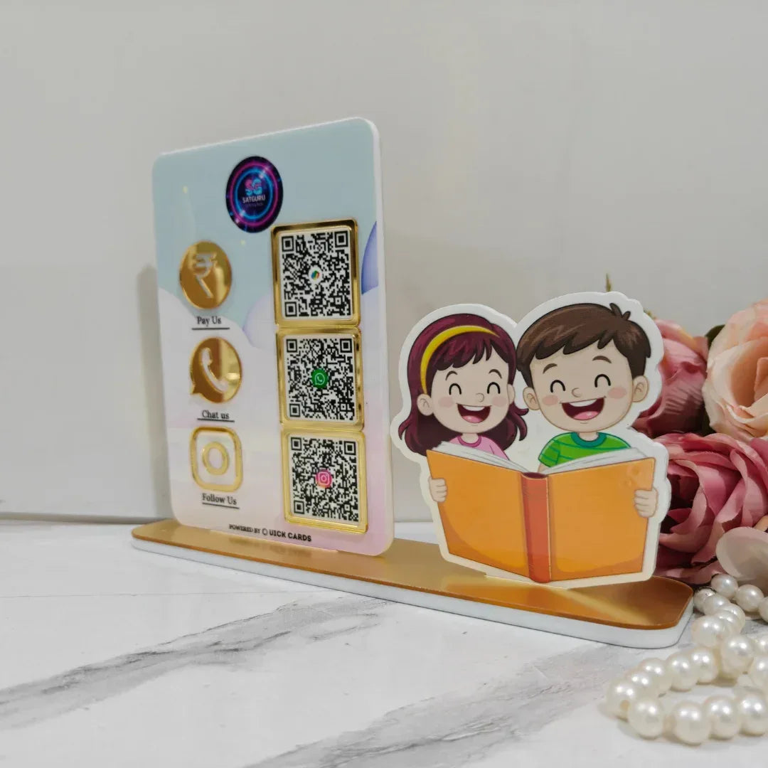 School 3 QR Standee - Quick Cards