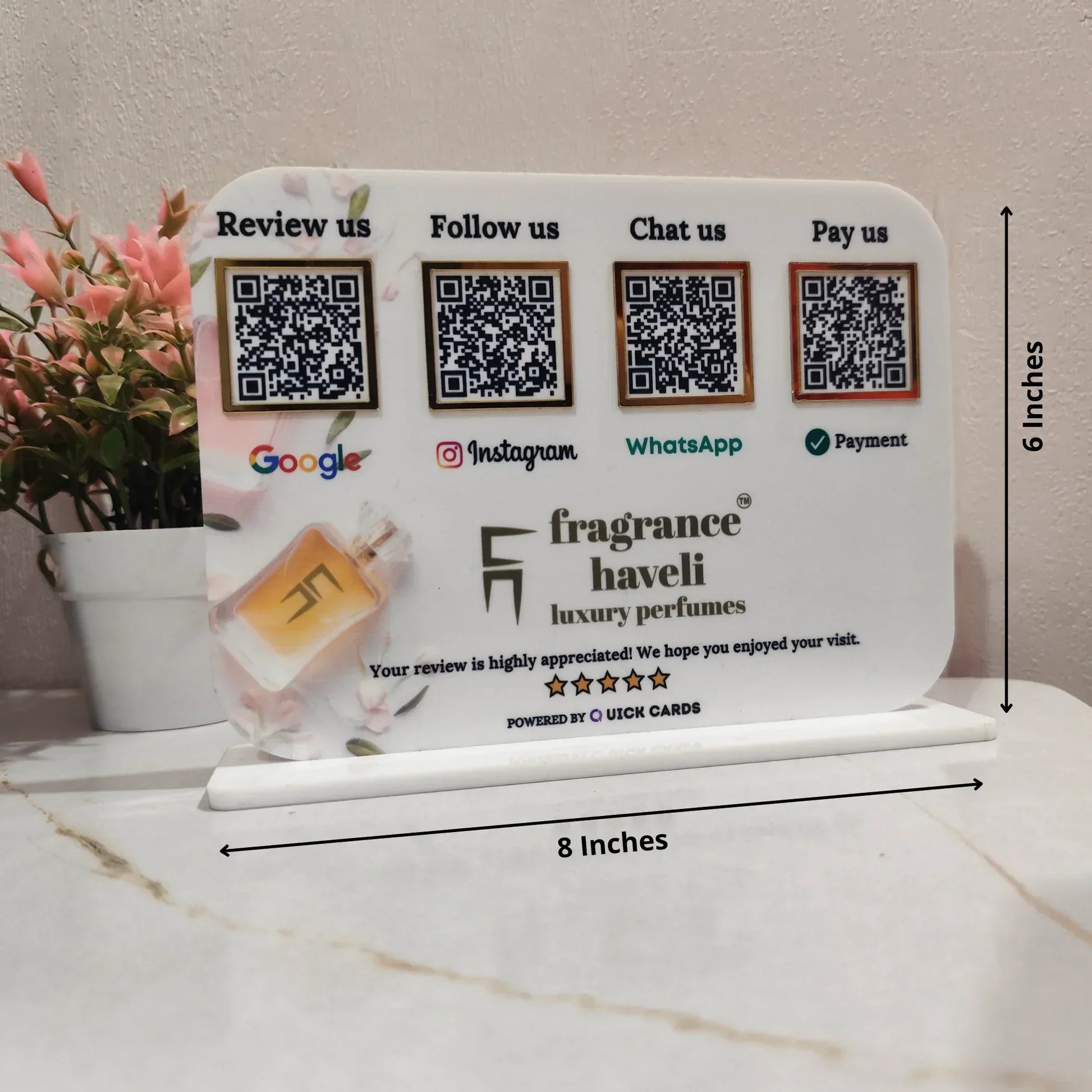 4 QR Smart Digital Standee - Quick Cards