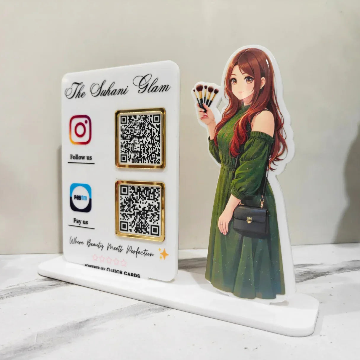 Makeup Studio 2 QR Standee - Quick Cards