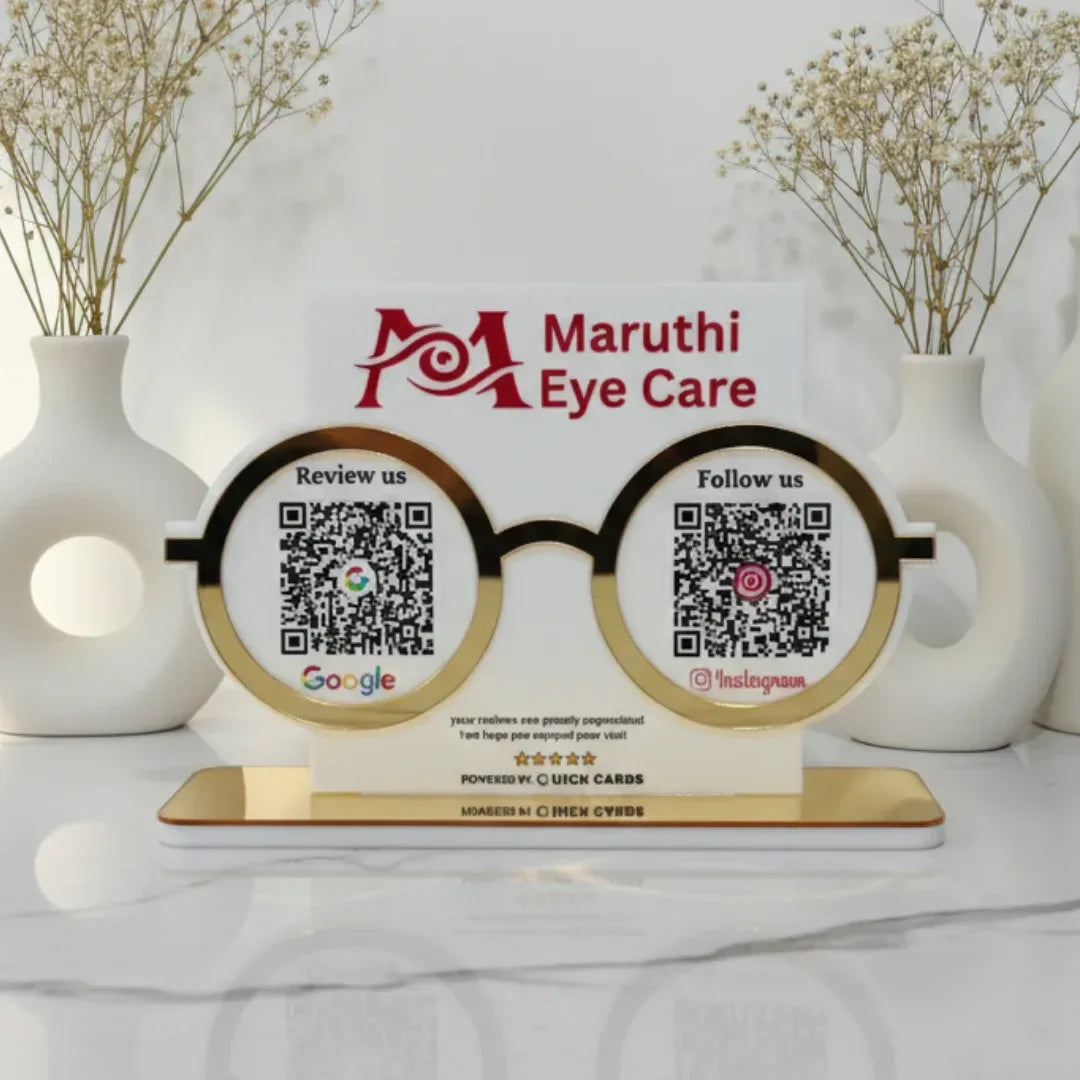 Optical 2 QR Standee - Quick Cards