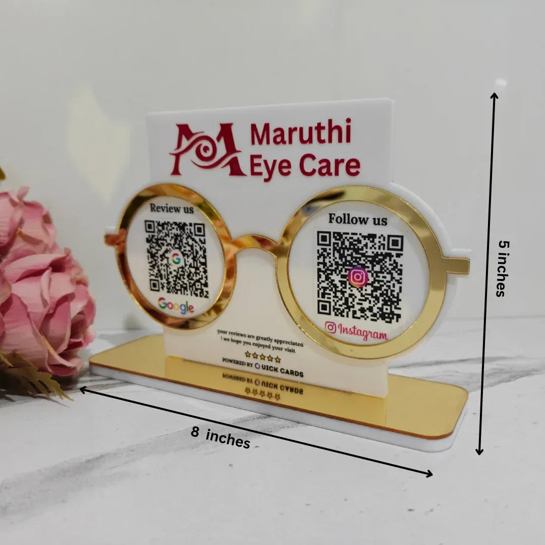 Optical 2 QR Standee - Quick Cards