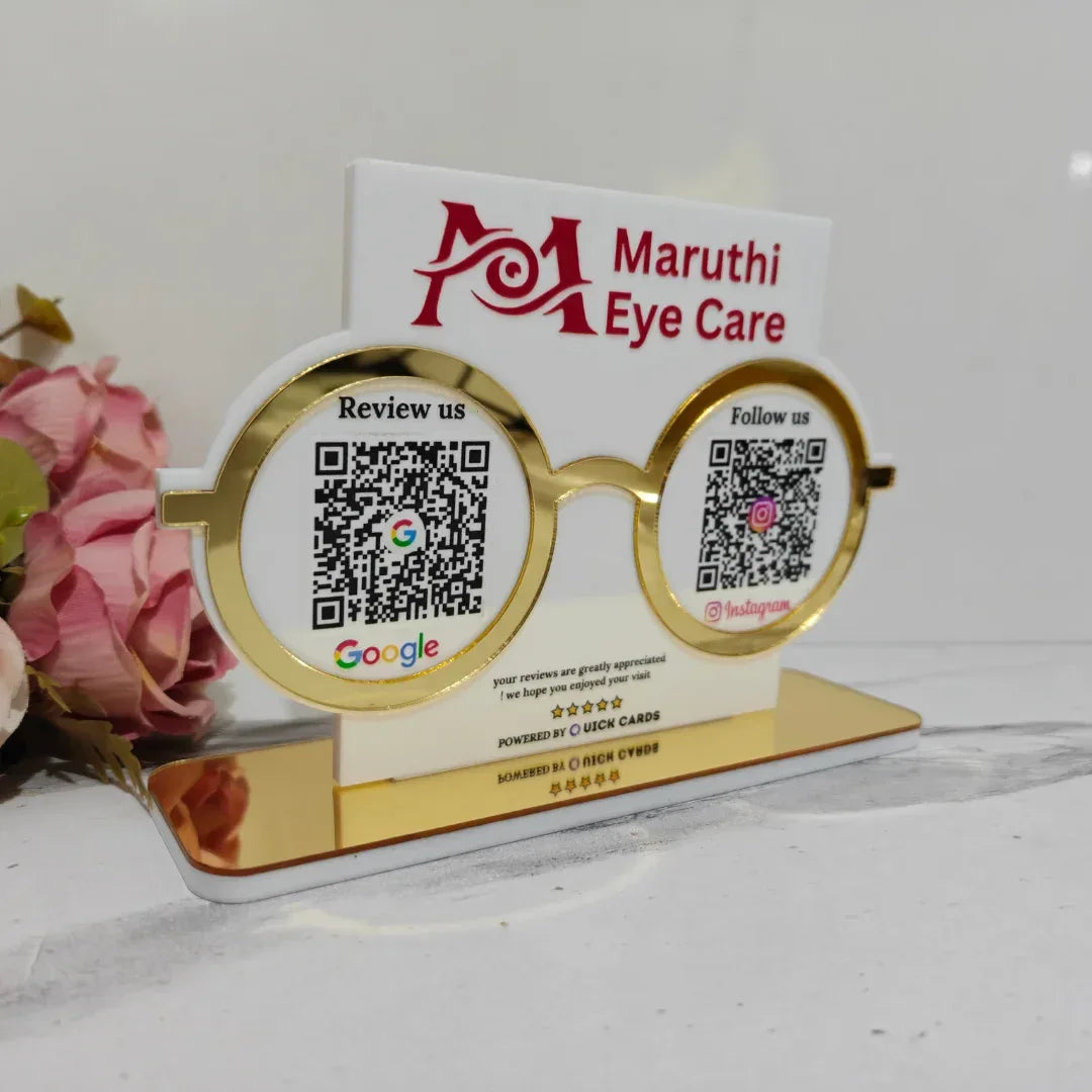 Optical 2 QR Standee - Quick Cards