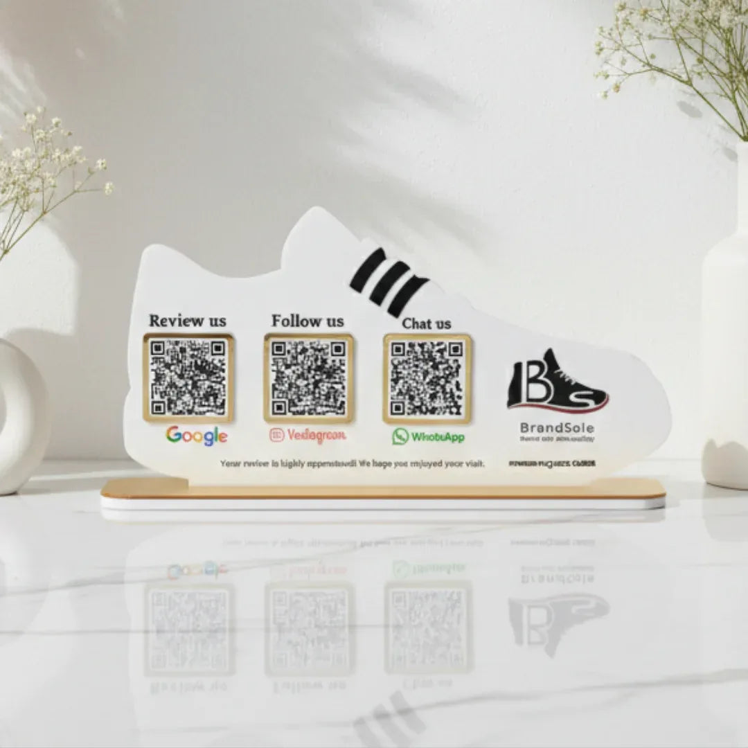 Shoes 3 QR Standee - Quick Cards