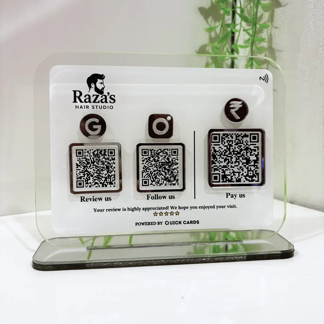 3 QR Special edition (Silver Work) - Quick Cards