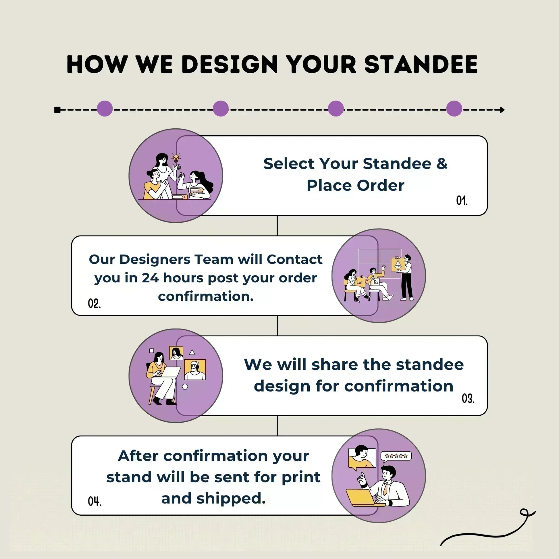 Footwears 3 QR Standee Black - Quick Cards