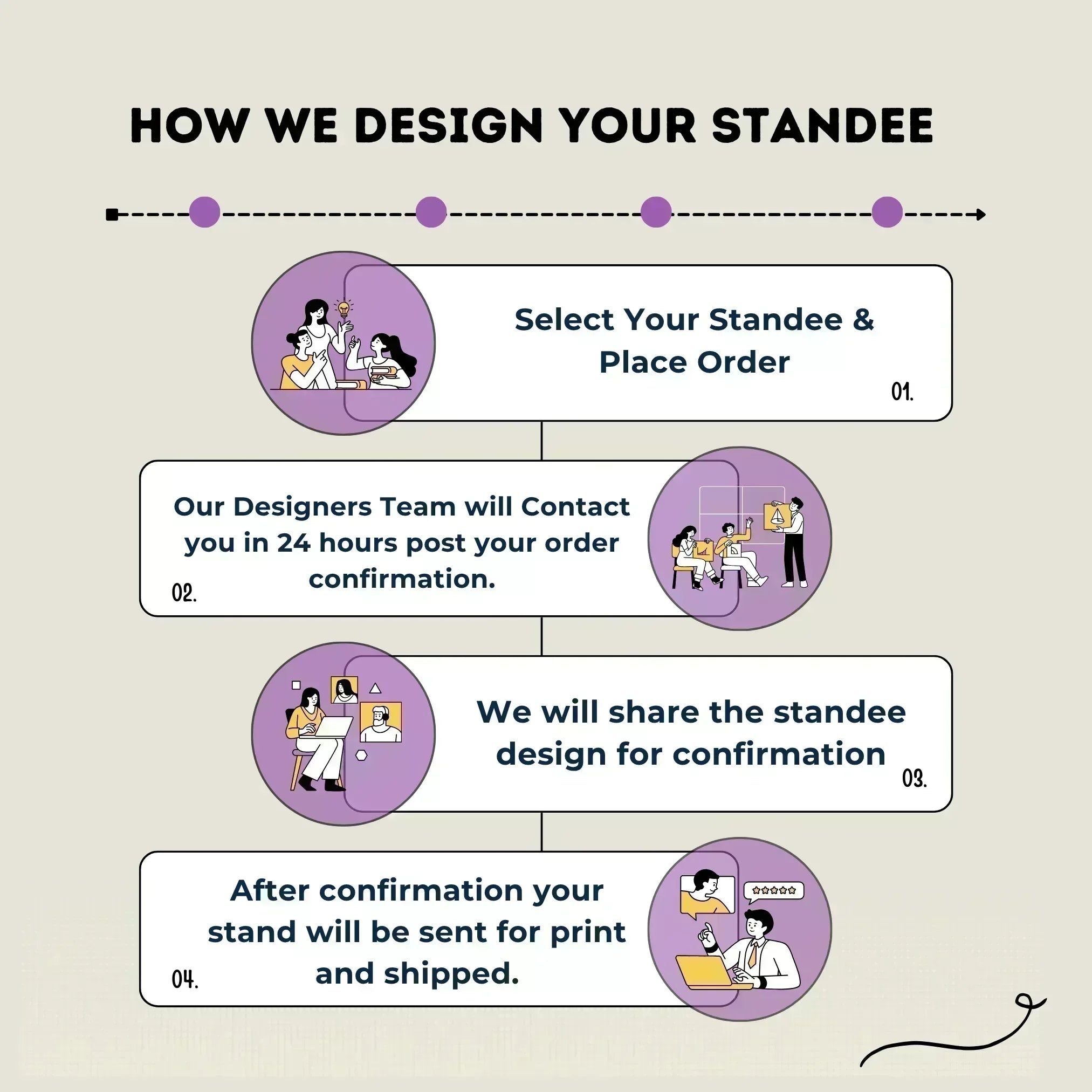 Footwears 3 QR Standee Black - Quick Cards