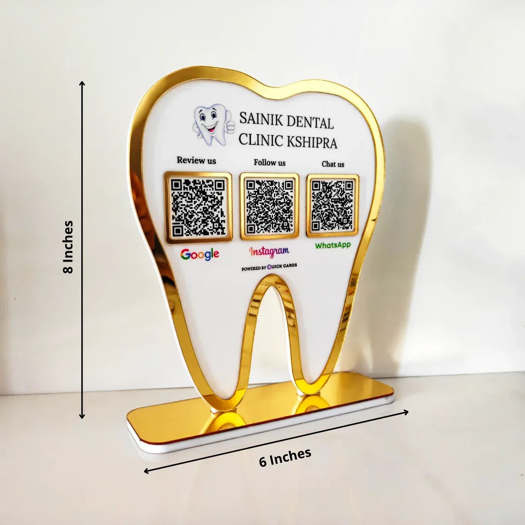 3 QR Standee (Dentist Special) - Quick Cards