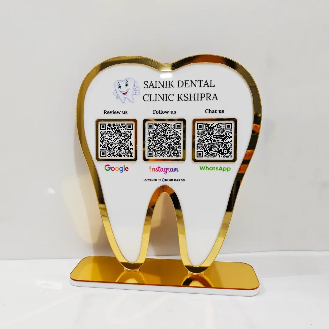 3 QR Standee (Dentist Special) - Quick Cards