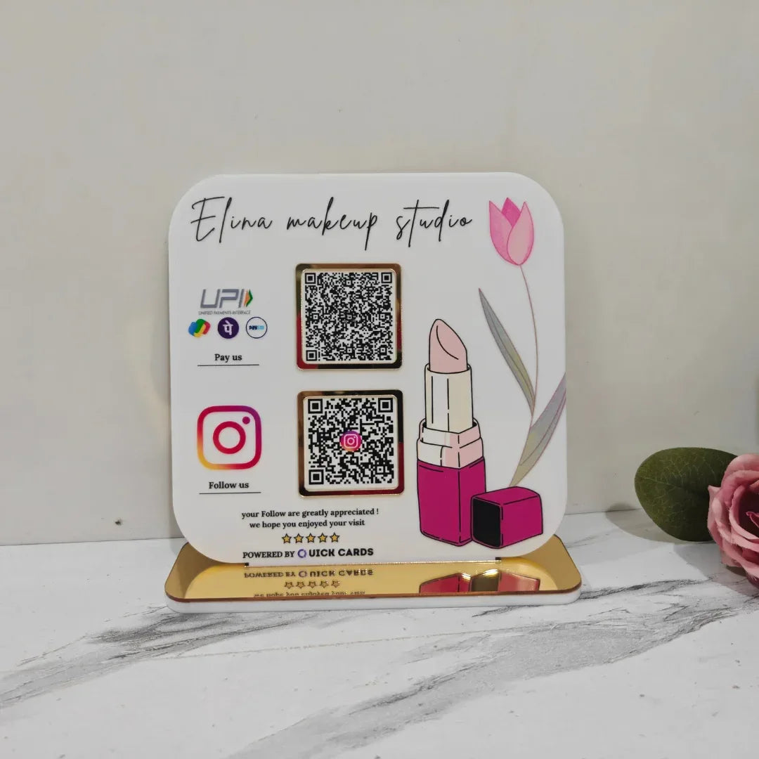 Makeup Studio 2 QR Standee - Quick Cards