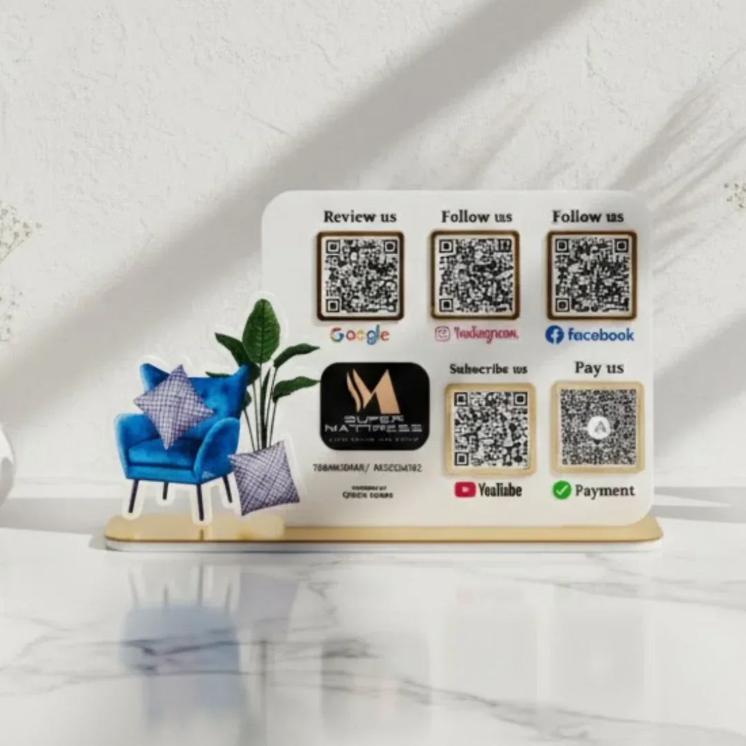 Furniture 5 QR Standee - Quick Cards