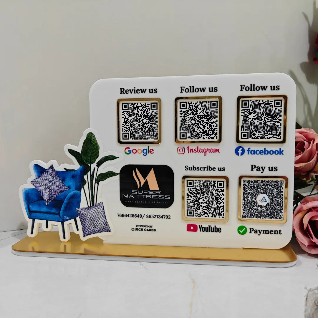 Furniture 5 QR Standee - Quick Cards