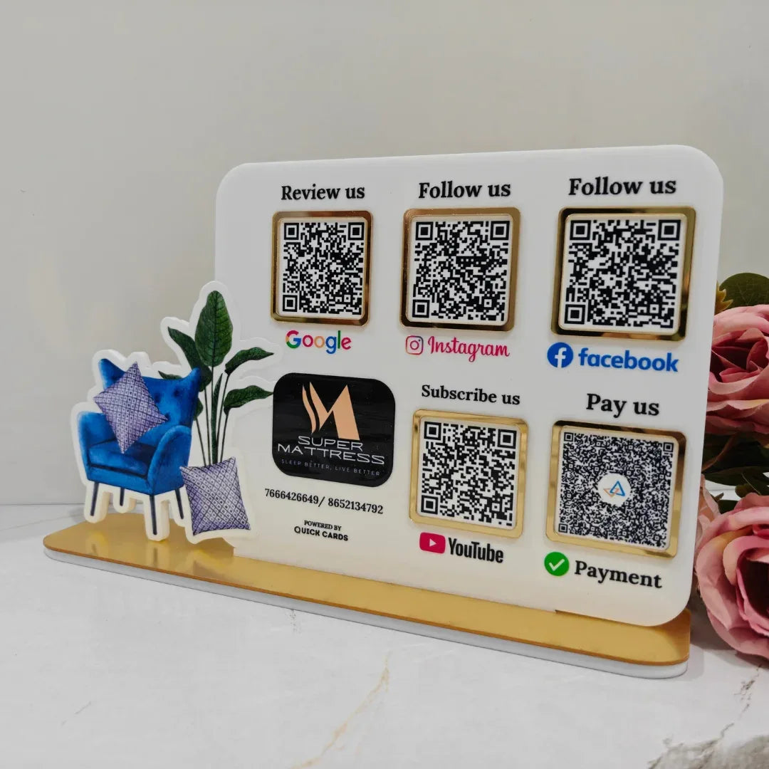 Furniture 5 QR Standee - Quick Cards