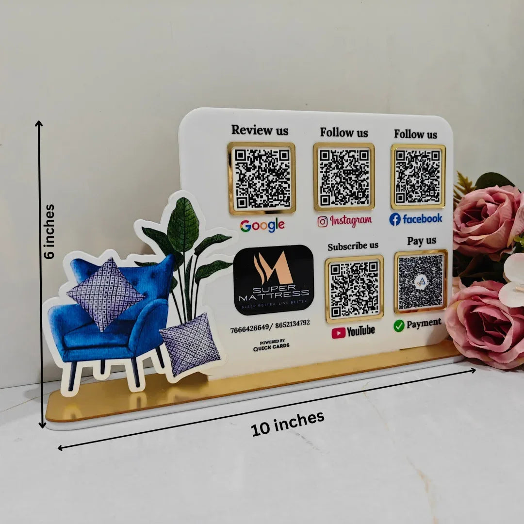 Furniture 5 QR Standee - Quick Cards