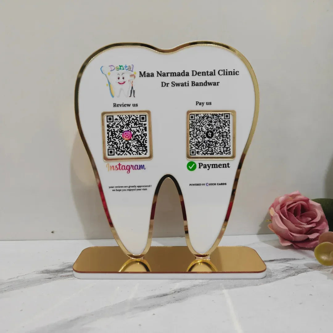 Dental 2 QR Standee - Quick Cards