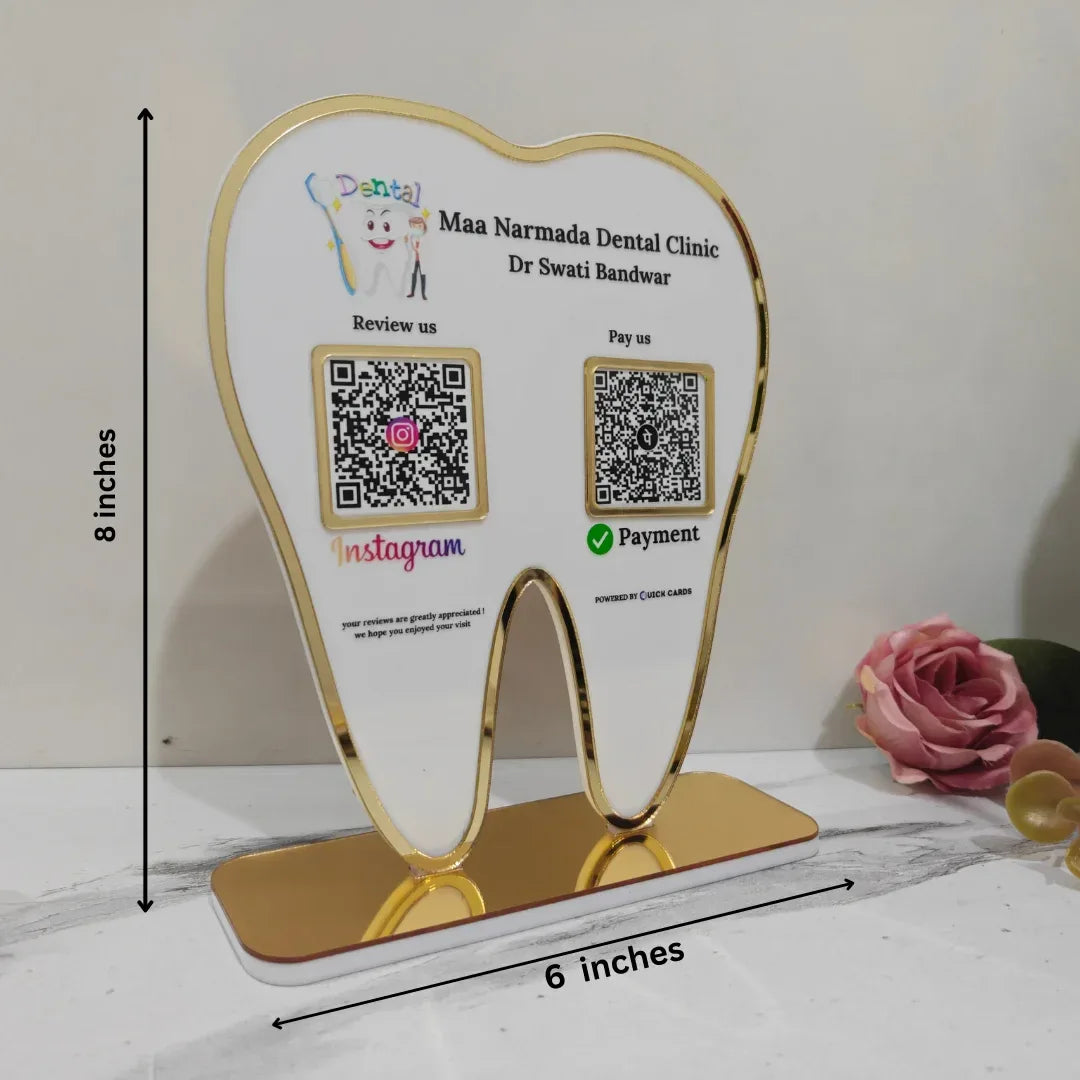 Dental 2 QR Standee - Quick Cards