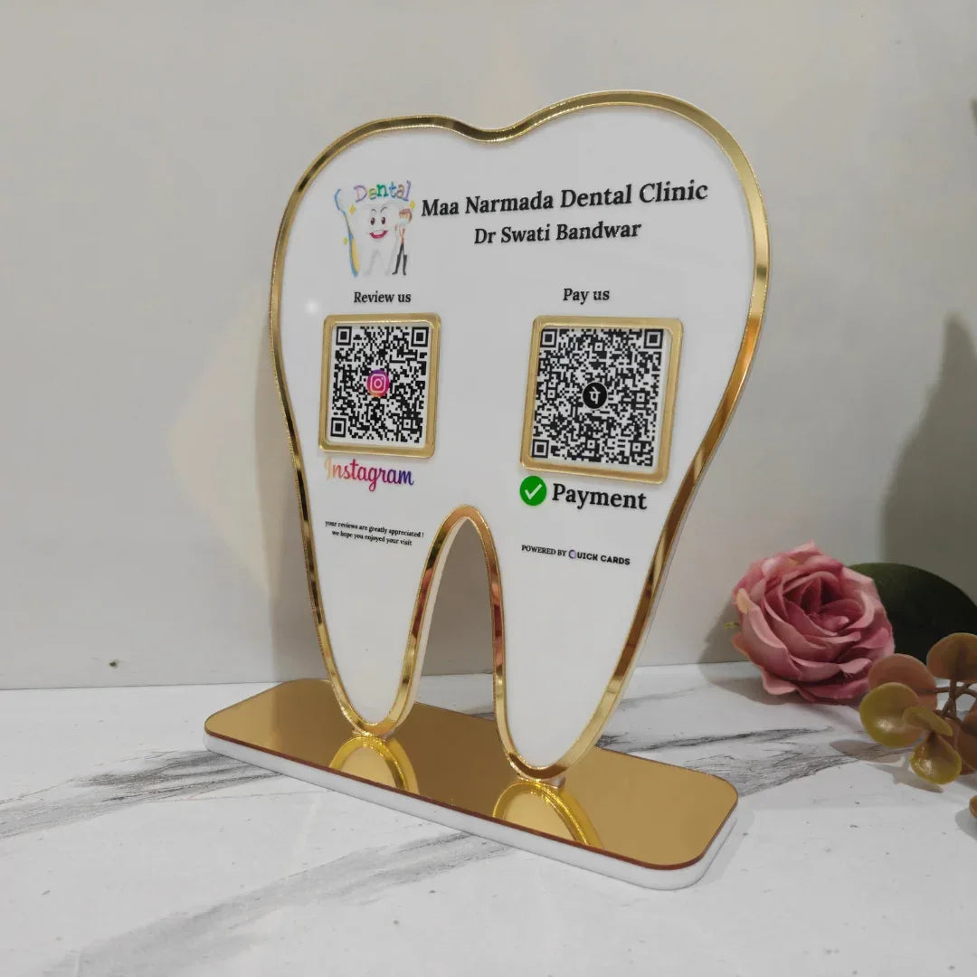 Dental 2 QR Standee - Quick Cards