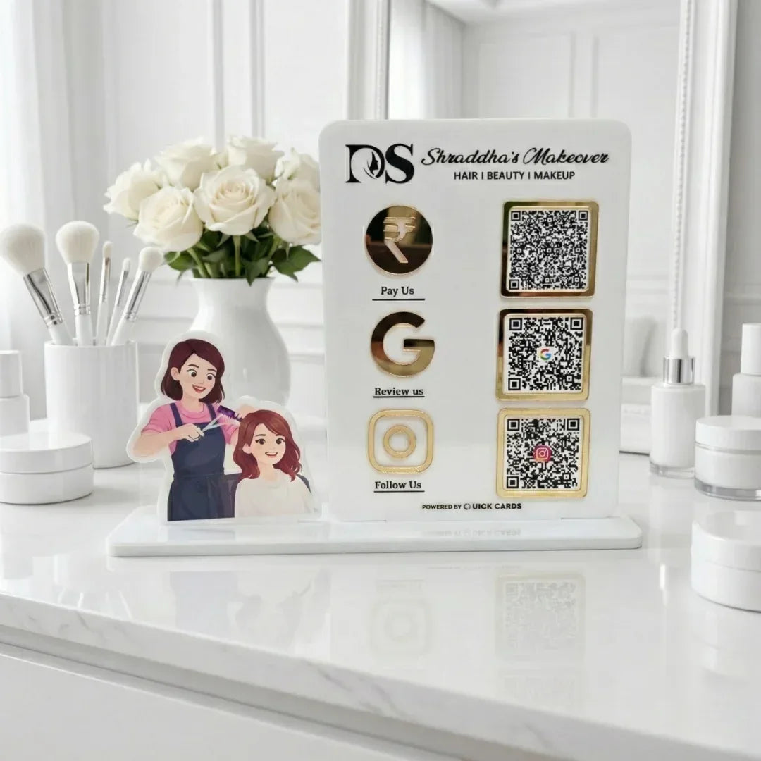 Salon 3 QR Standee - Quick Cards
