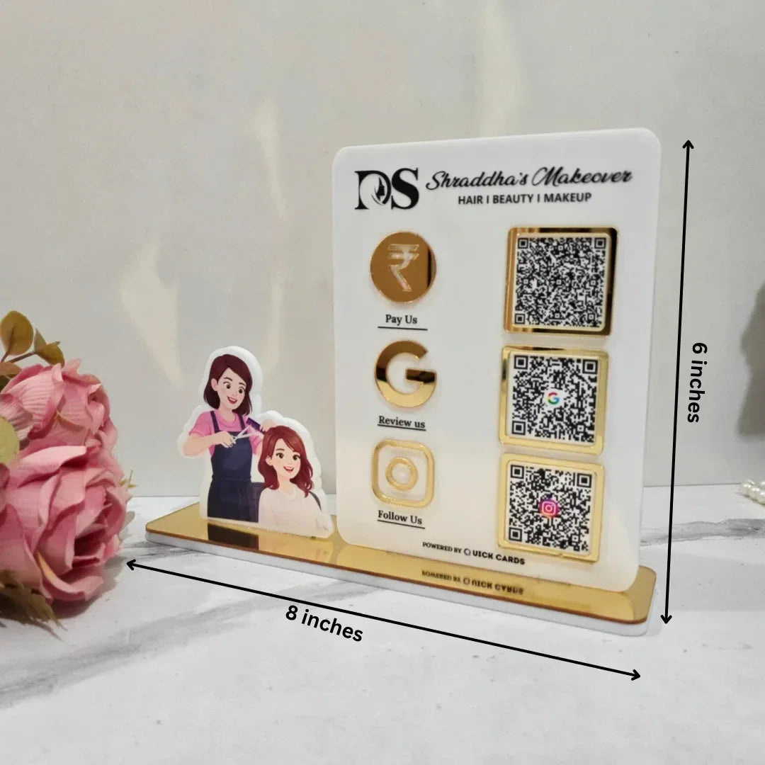 Salon 3 QR Standee - Quick Cards