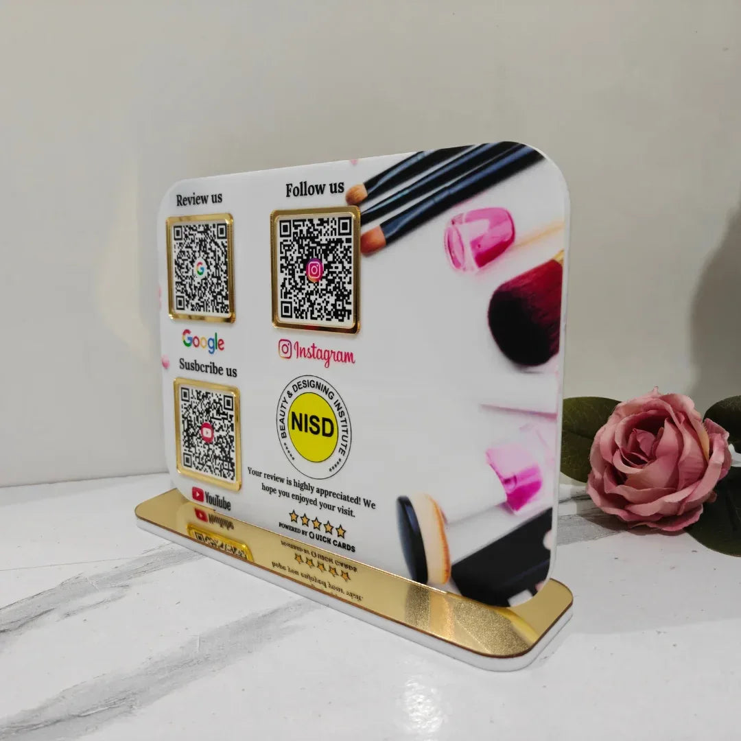 Makeup Studio 3 QR Standee - Quick Cards