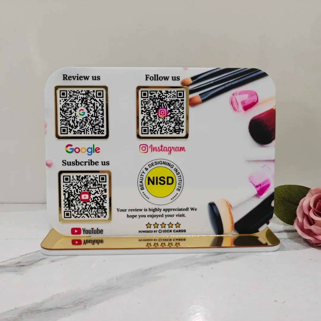 Makeup Studio 3 QR Standee - Quick Cards
