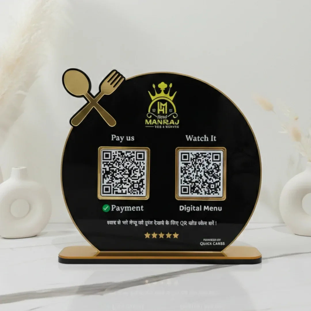 2 QR premium Standee Restaurant Special - Quick Cards