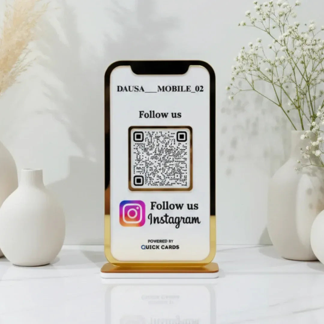 Mobile Shape 1 QR Standee - Quick Cards