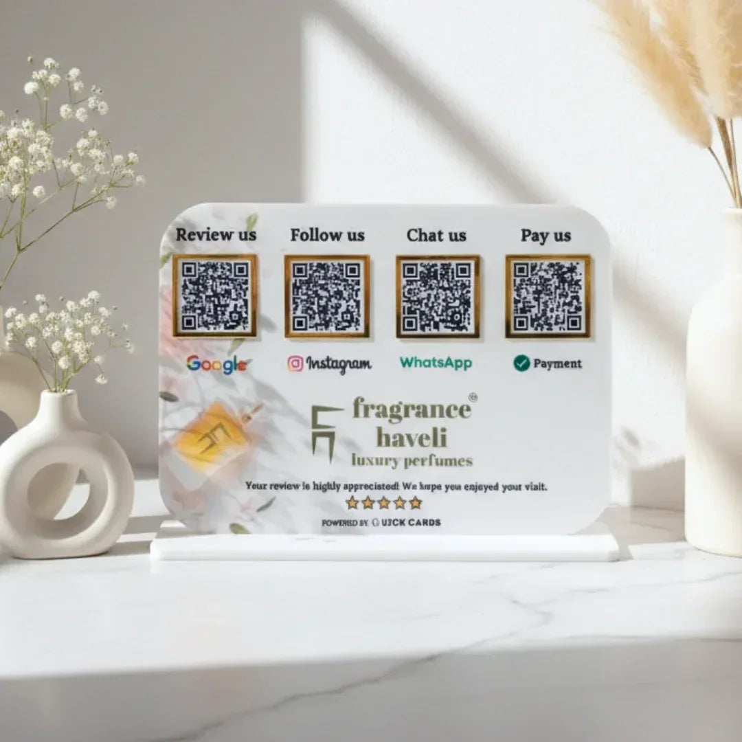 4 QR Smart Digital Standee - Quick Cards