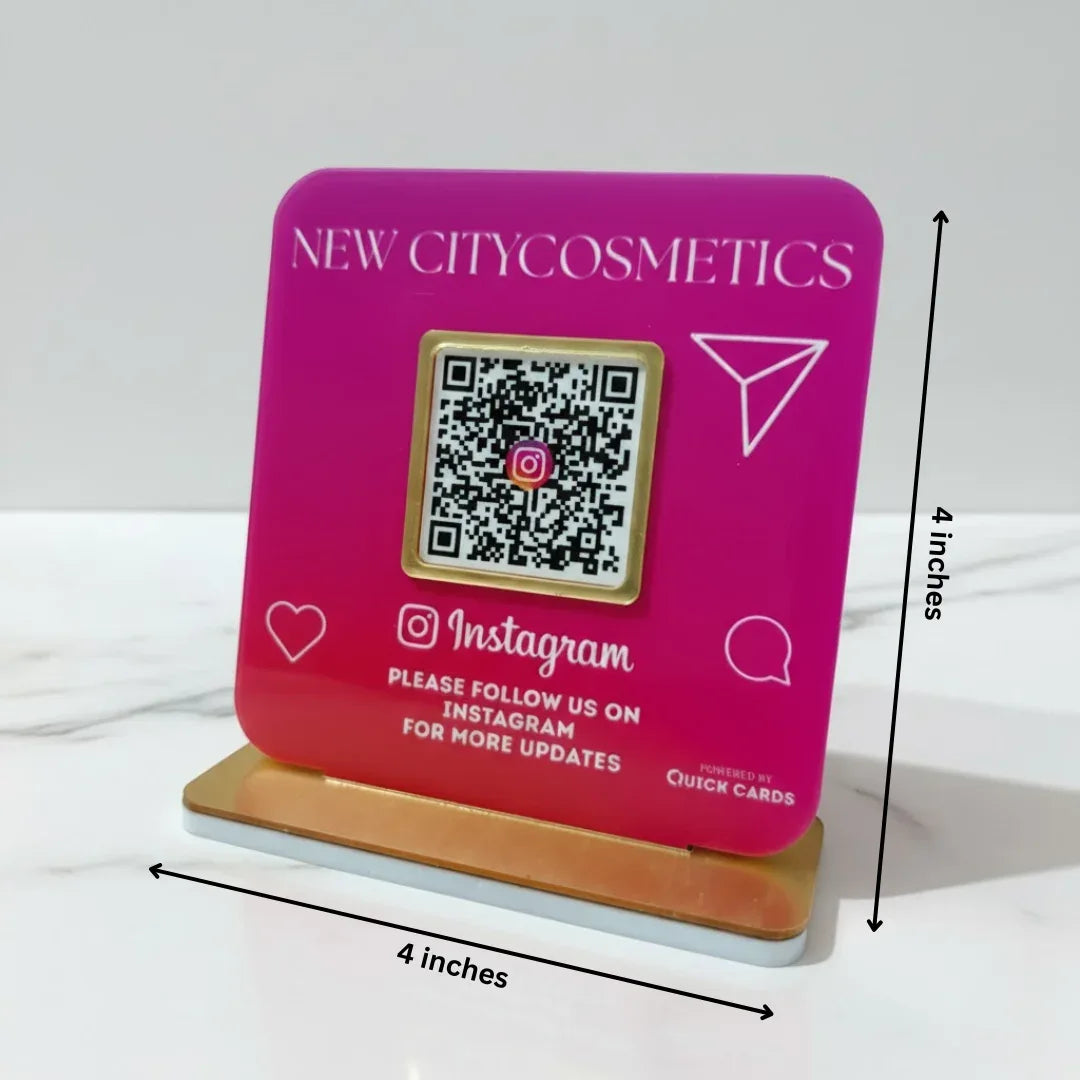 1 QR Standee - Quick Cards