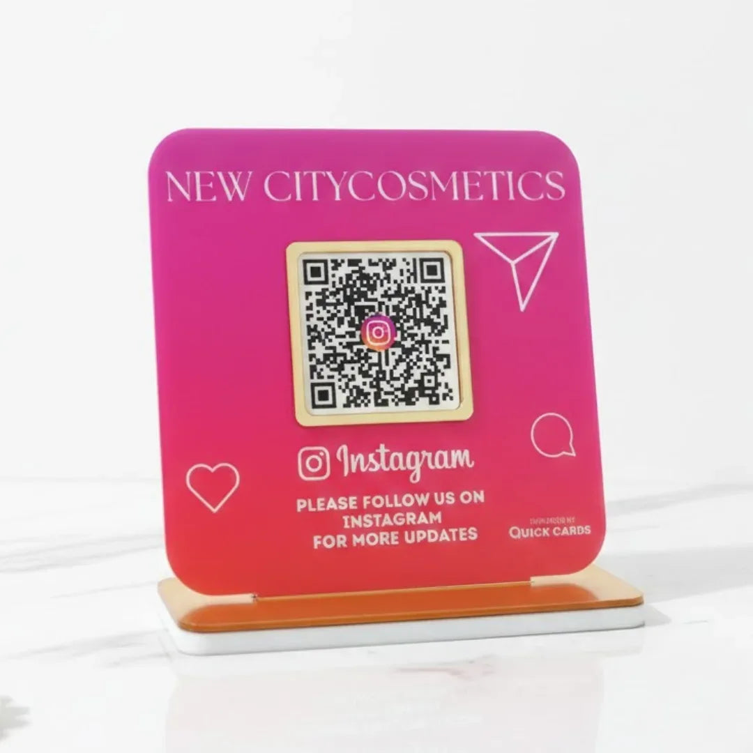 1 QR Standee - Quick Cards