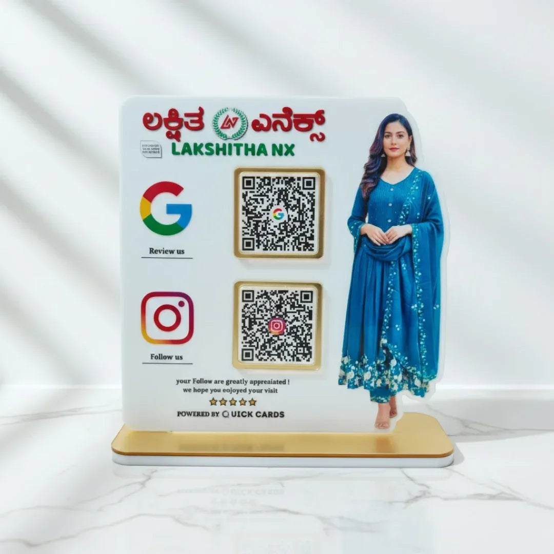 Clothing 2 QR Standee - Quick Cards