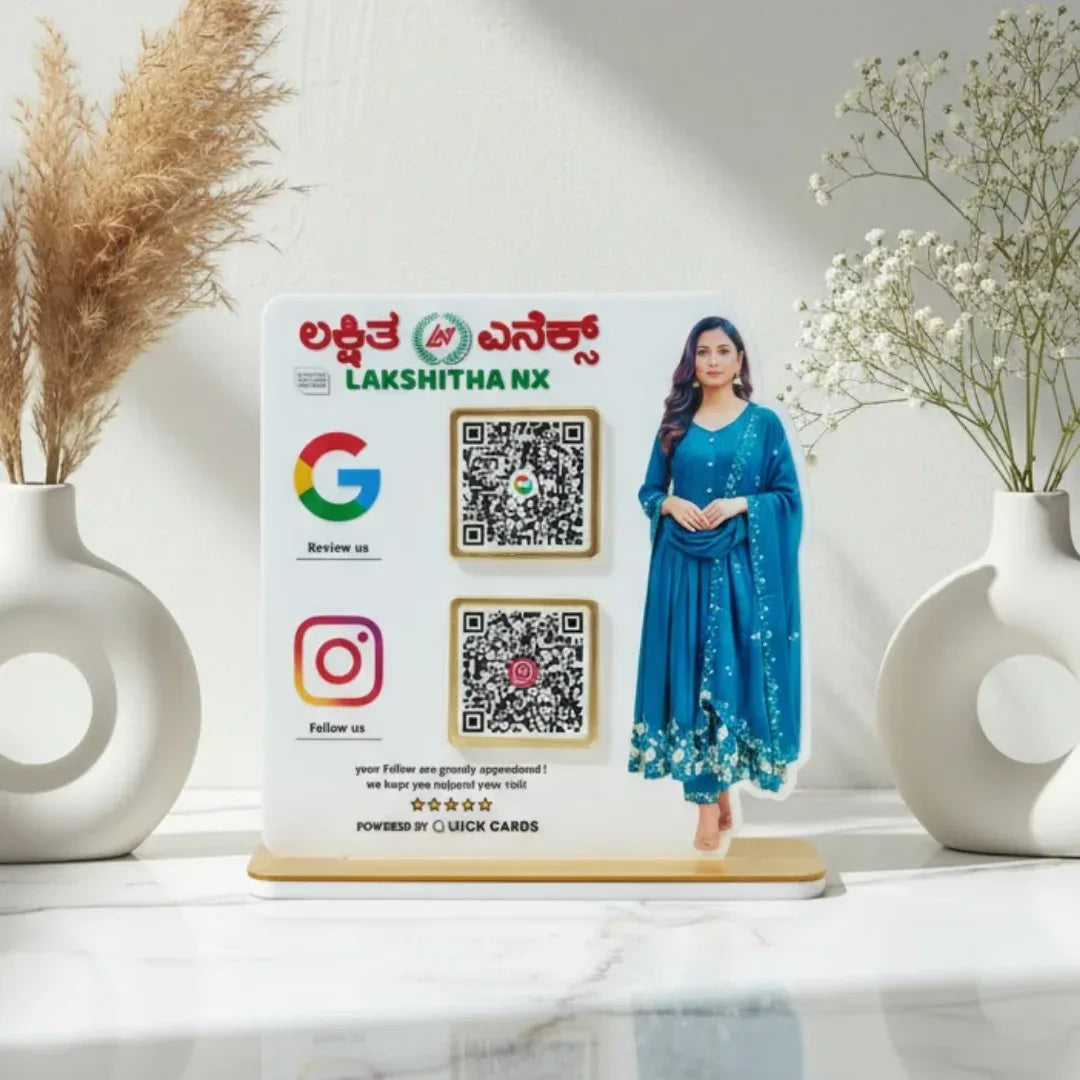 Clothing 2 QR Standee - Quick Cards